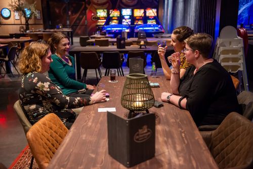 Eigen tafel in Posta7 Tolbert op 1e kerstdag.