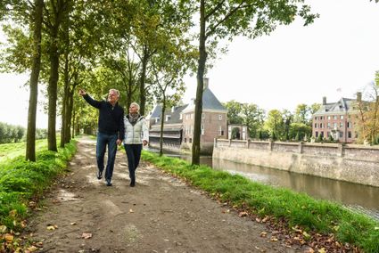 Wandelroutes bij Kasteel Amerongen op de Utrechtse Heuvelrug.
