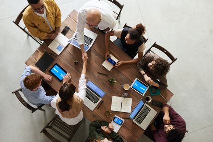 People in a business meeting