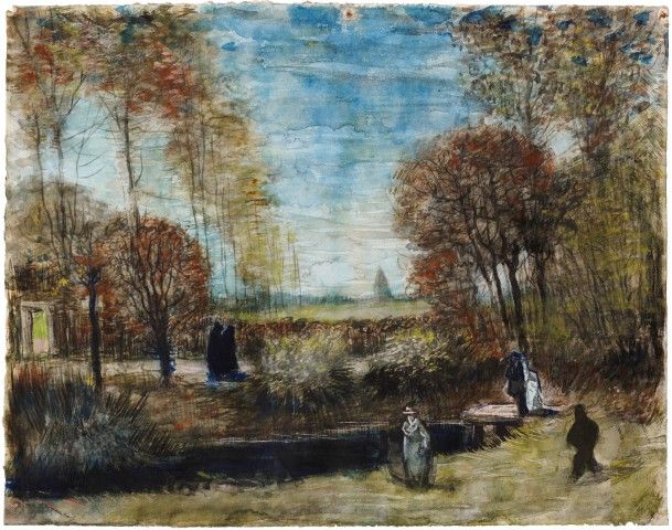 De tuin van de pastorie te Nuenen, 1885