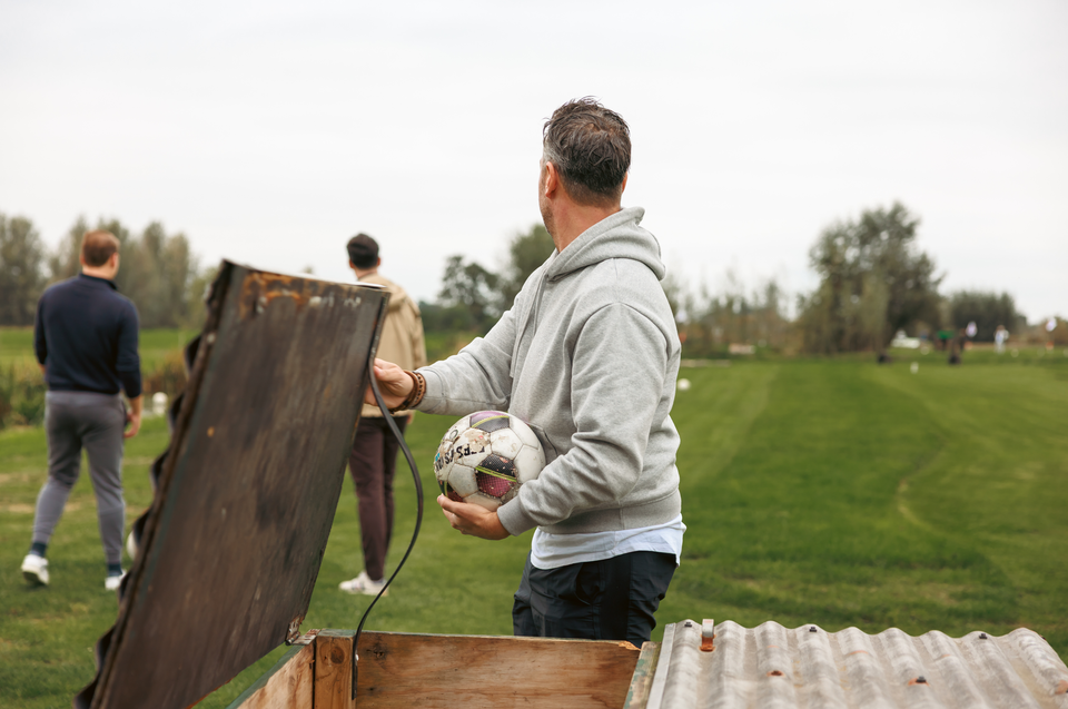Een sfeerimpressie van de activiteit voetgolf bij Buitenplaats Kameryck in Kamerk