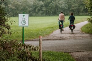 Simply follow the signs and cycle along the route from one numbered junction to the next.