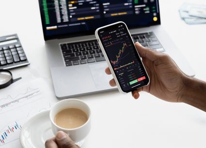 Stock market predictions on a phone