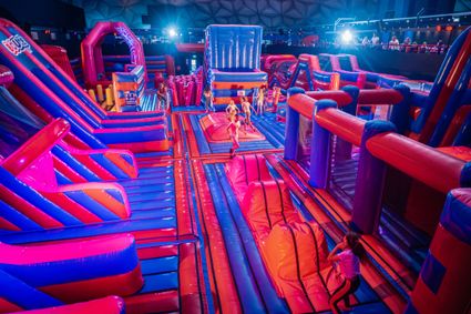 Nearly 1,000 square meters of inflatable park!