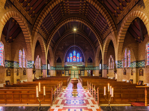 Art deco in RK Maria kerk Leerdam