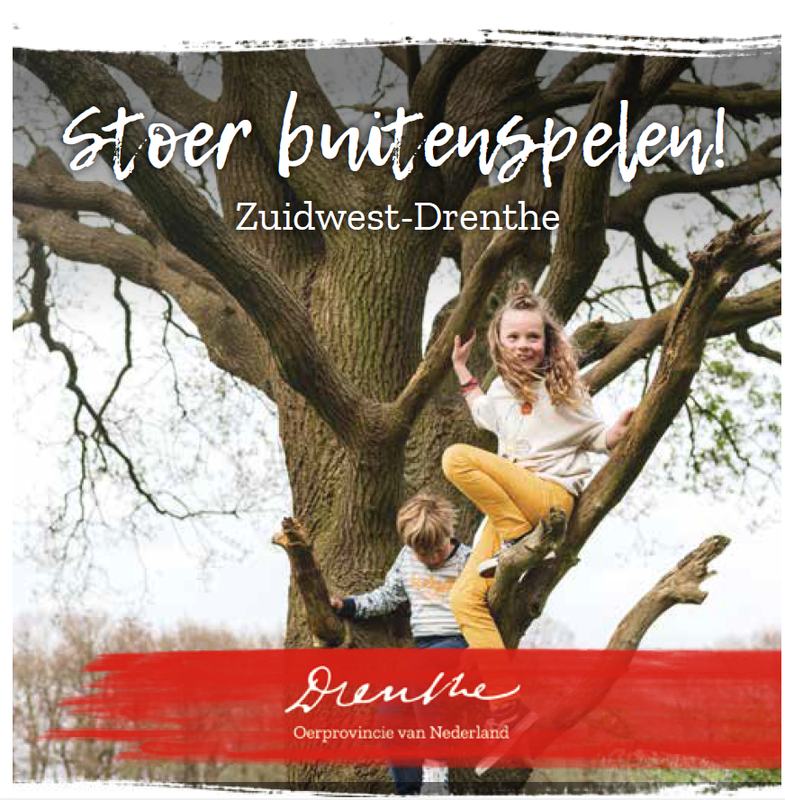 Voorkant van stoer buitenspelen kaart zuidwest-drenthe
