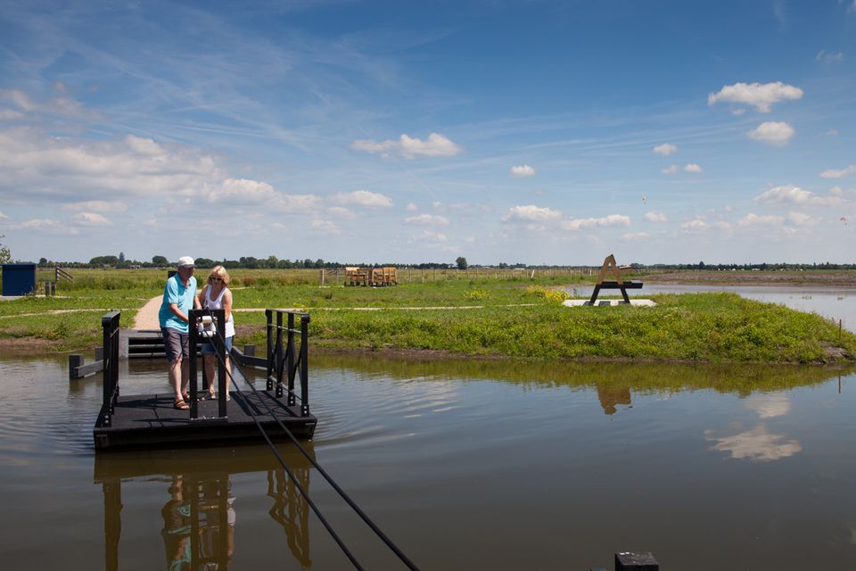 Trekpontje bij Polderblokhoven