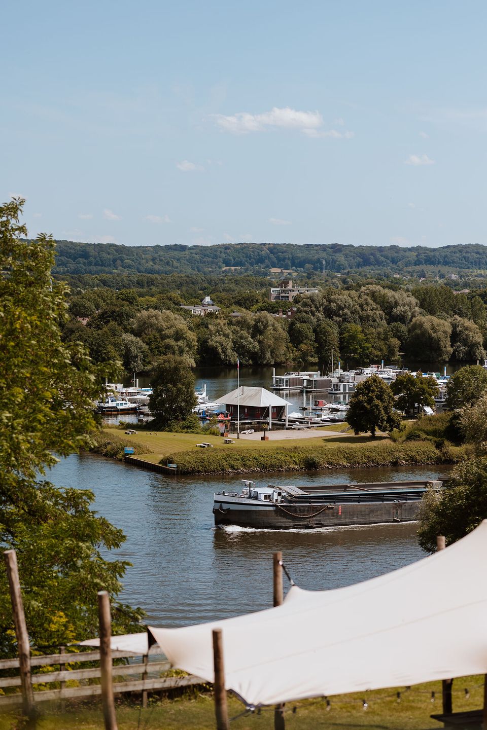 Uitzicht Maas vanaf Slavante Sint-Pietersberg Maastricht