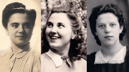Portretten van de drie vrouwen 'Amazones van Ede'
