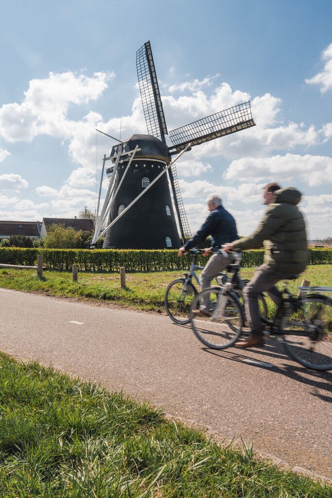 Fietsers fietsen De Timberwolves route