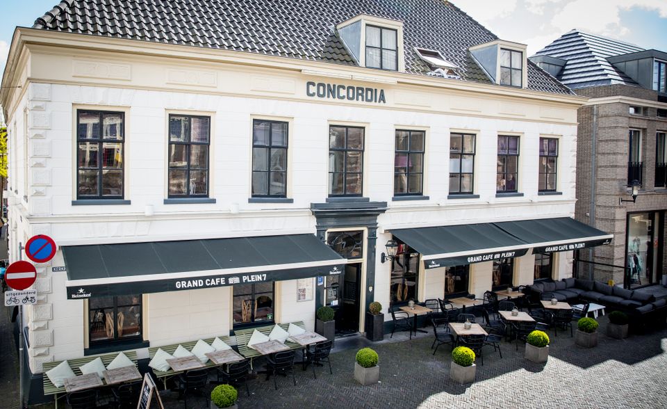 Grand Café Plein 7 in het historische pand Concordia in hartje Woerden, de locatie van de culinaire Wildavond.