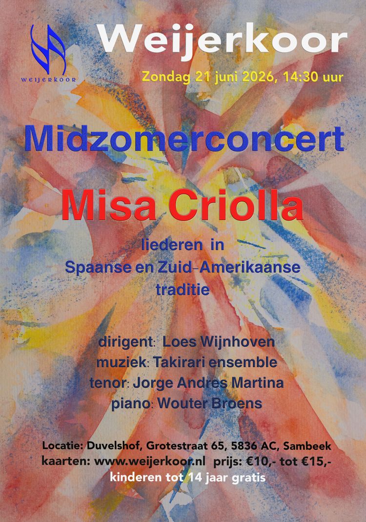 Poster midzomerconcert 2026