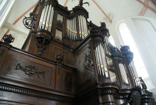 Foto van de kerk en het orgel in Zuidbroek, in opdracht van Erfgoedpartners. Foto: Huisman Media - Licentie: CC BY-SA 4.0