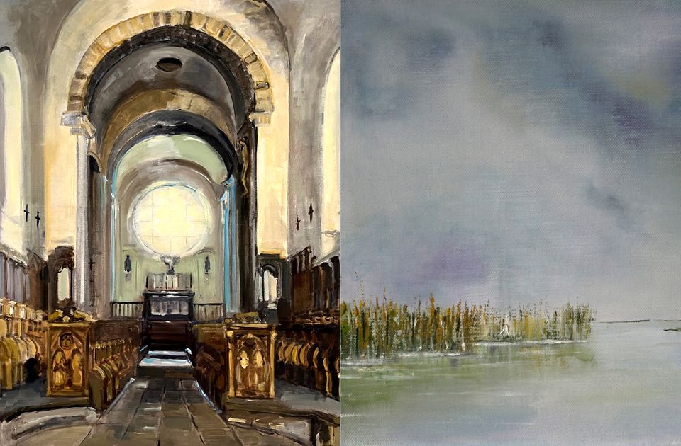 Twee schilderijen van kunstenaars