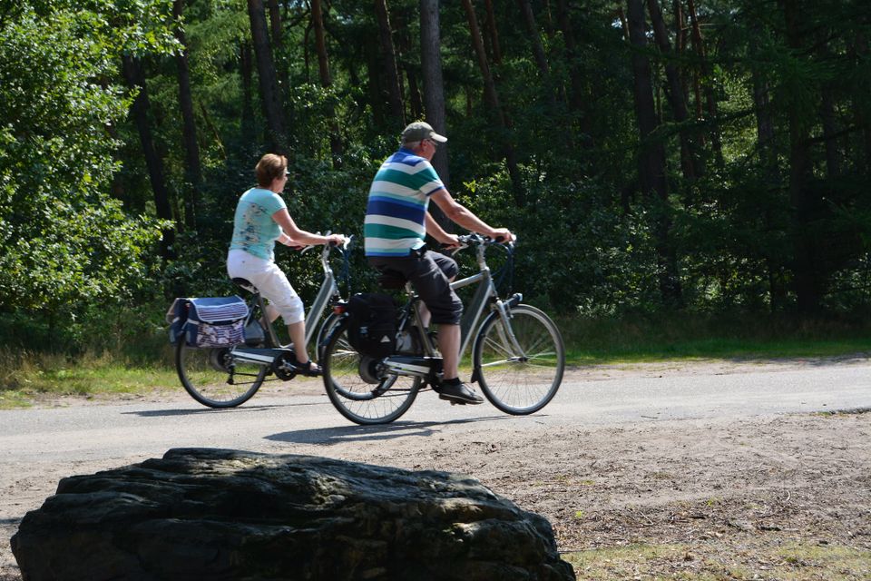 Koppel op de fiets