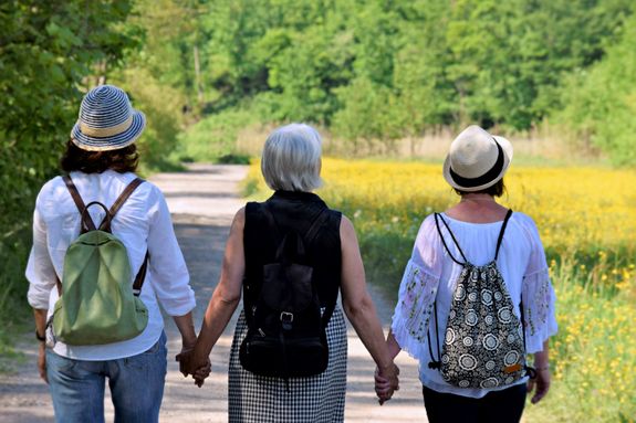 Vriendinnen wandeling