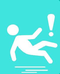 pictogram van vallend persoon