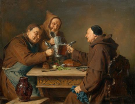 schilderij bierdrinkers