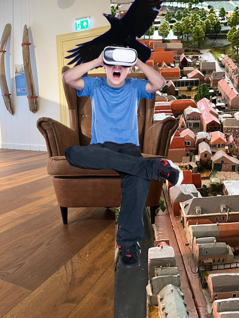 Kind beleeft handelsgeschiedenis van Nieuwpoort met VR-bril en tijdkijker tijdens interactieve tentoonstelling in Museum Nieuwpoort