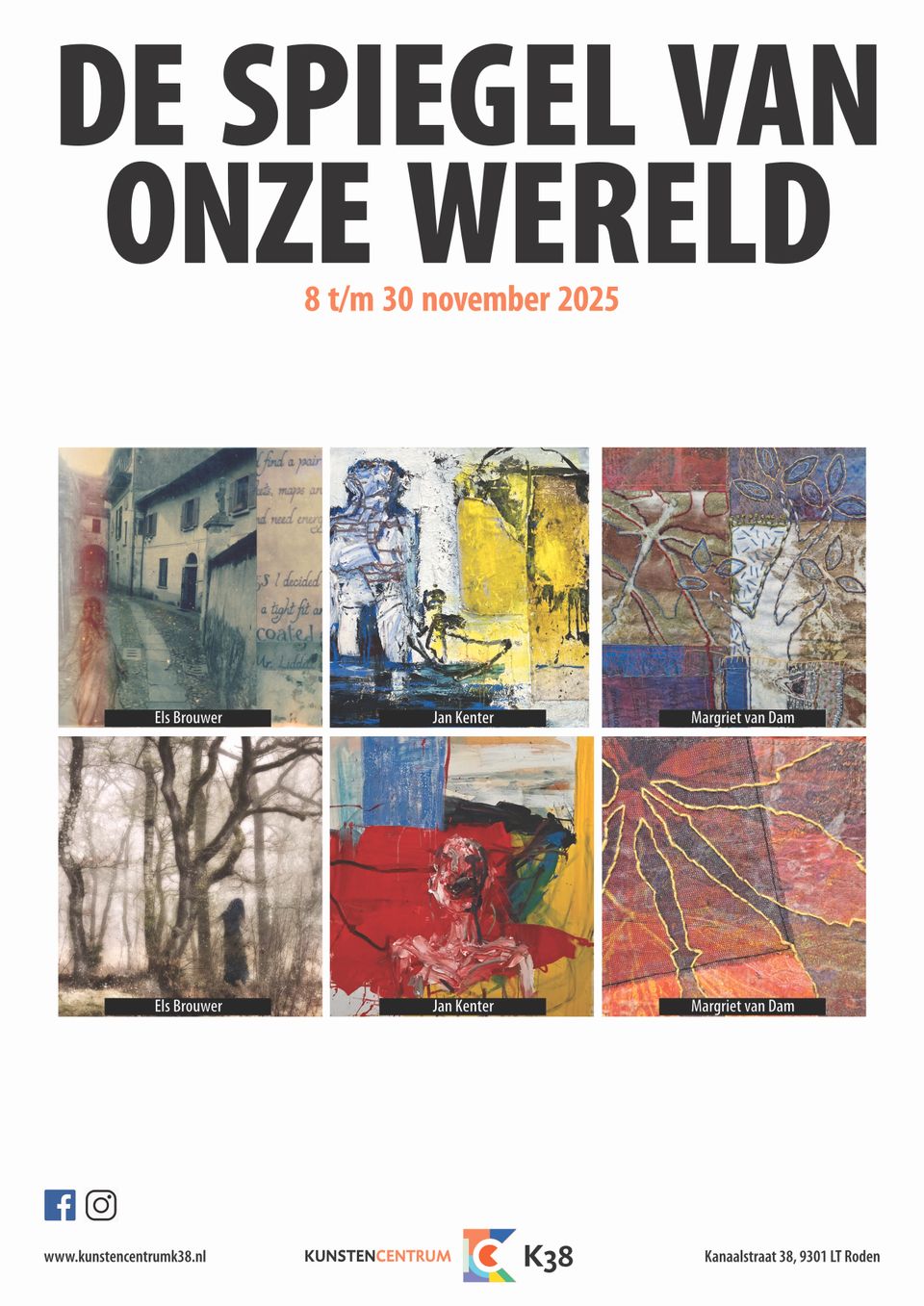 Achterzijde flyer 'Spiegel'