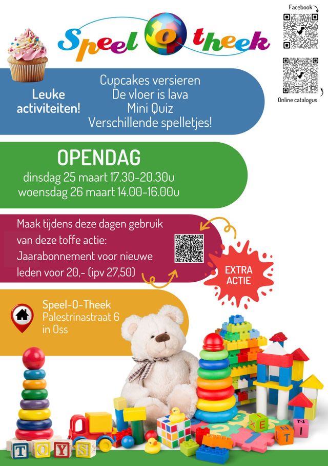Flyer Open dag Speel-o-theek Oss
