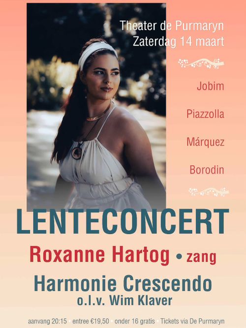 Poster van Lenteconcert Harmonie Crescendo
