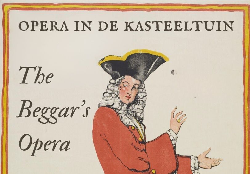 Getekend affiche van The Beggar’s Opera | Opera in de Kasteeltuin