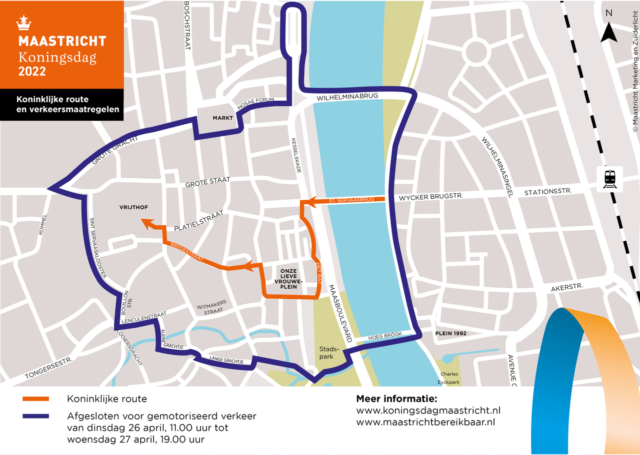 Routekaart Koningsdag 2022
