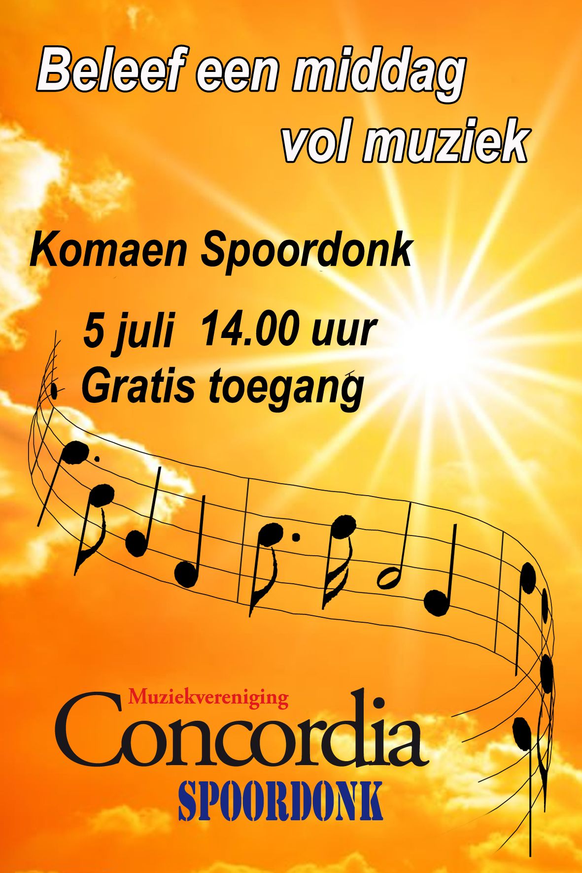 aankondiging zomerconcert