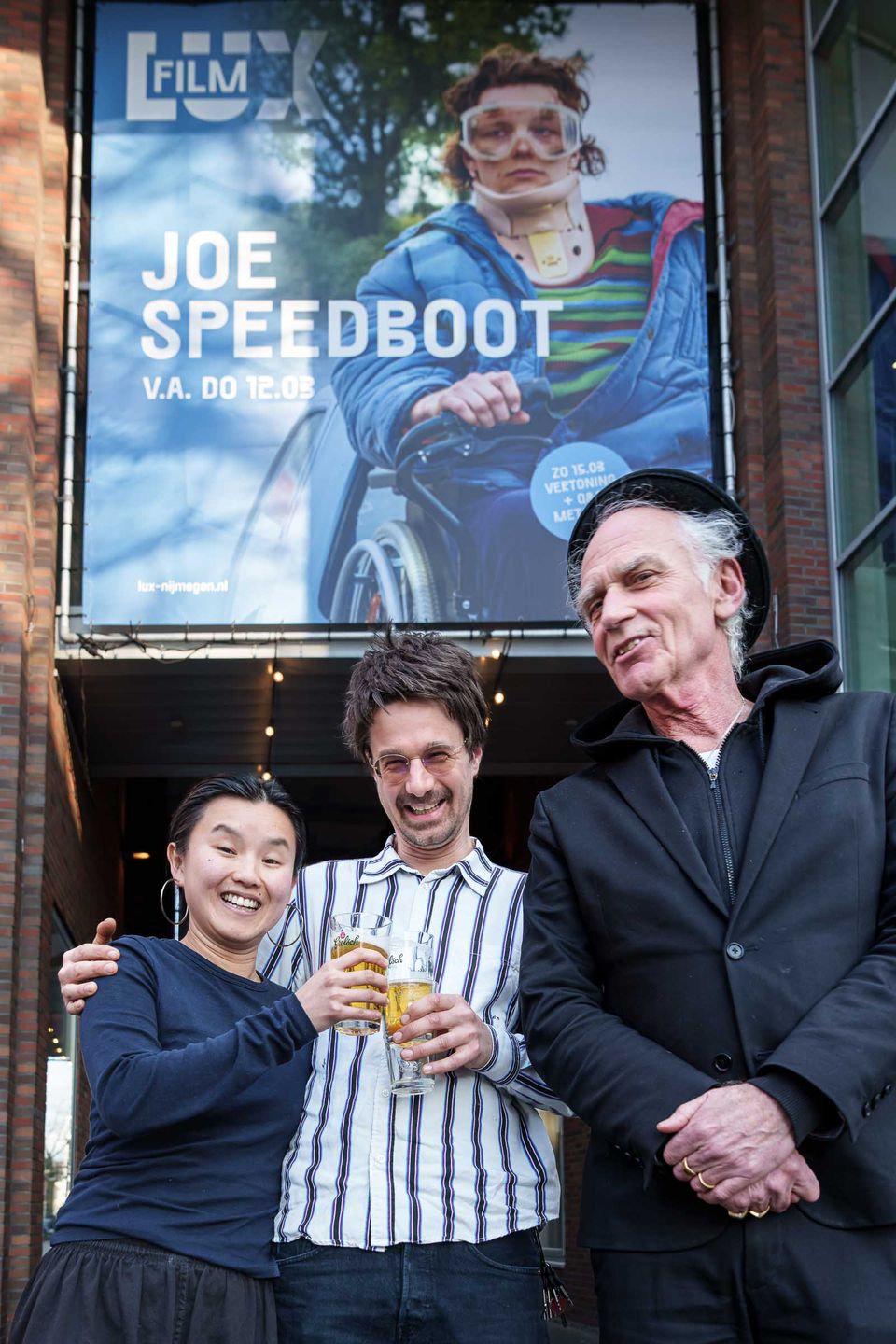 Van links naar rechts: QiQi van Bohemen, Sam de Jong, Jan Eilander.