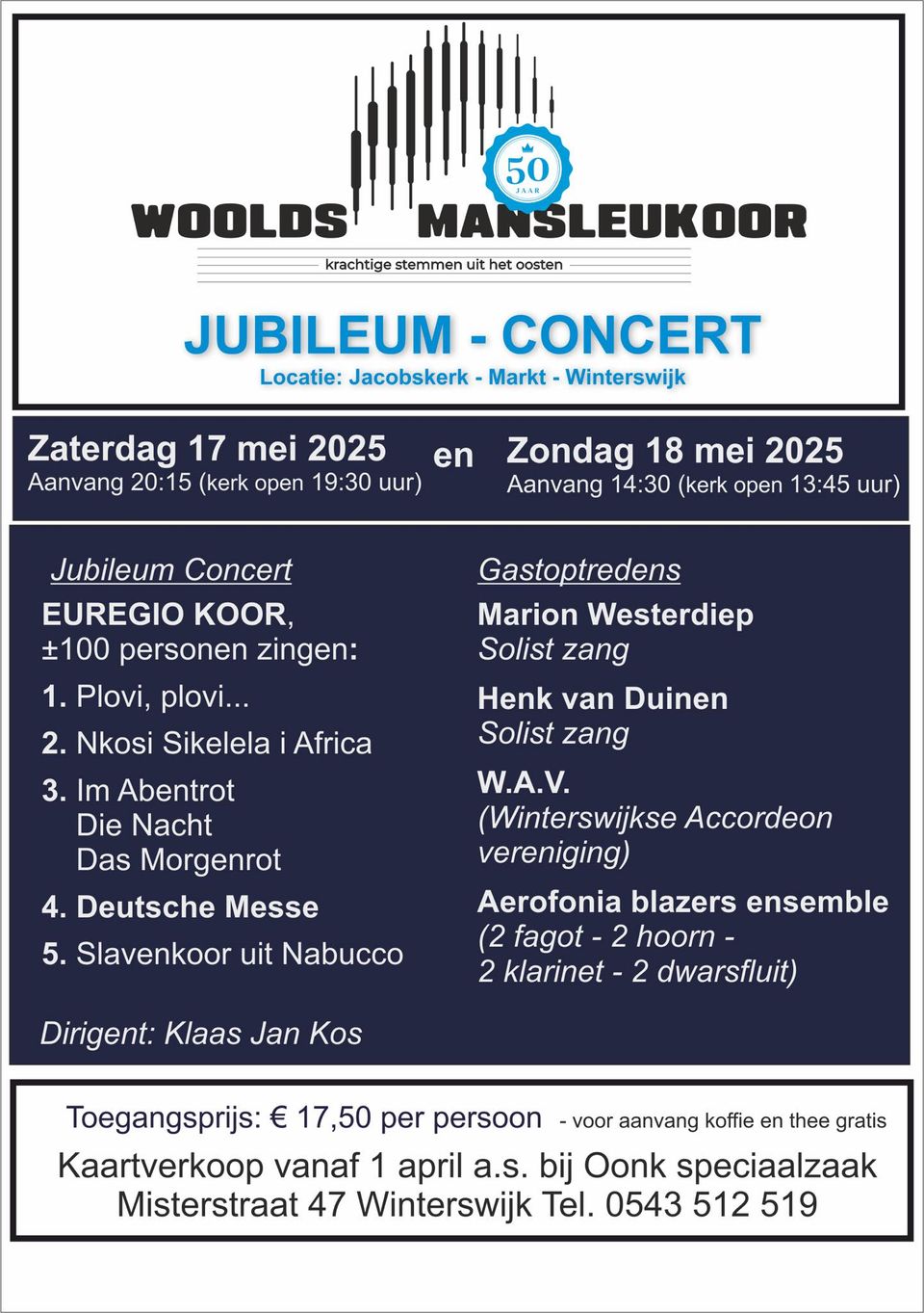 Programma Concert Woolds Mansleukoor