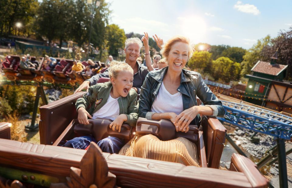 Efteling met gezin in attractie Max & Moritz