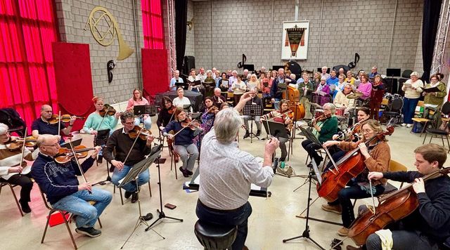 repetitie van het meezingconcert