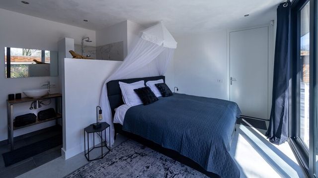 De slaapkamer van het Houten Boshuis