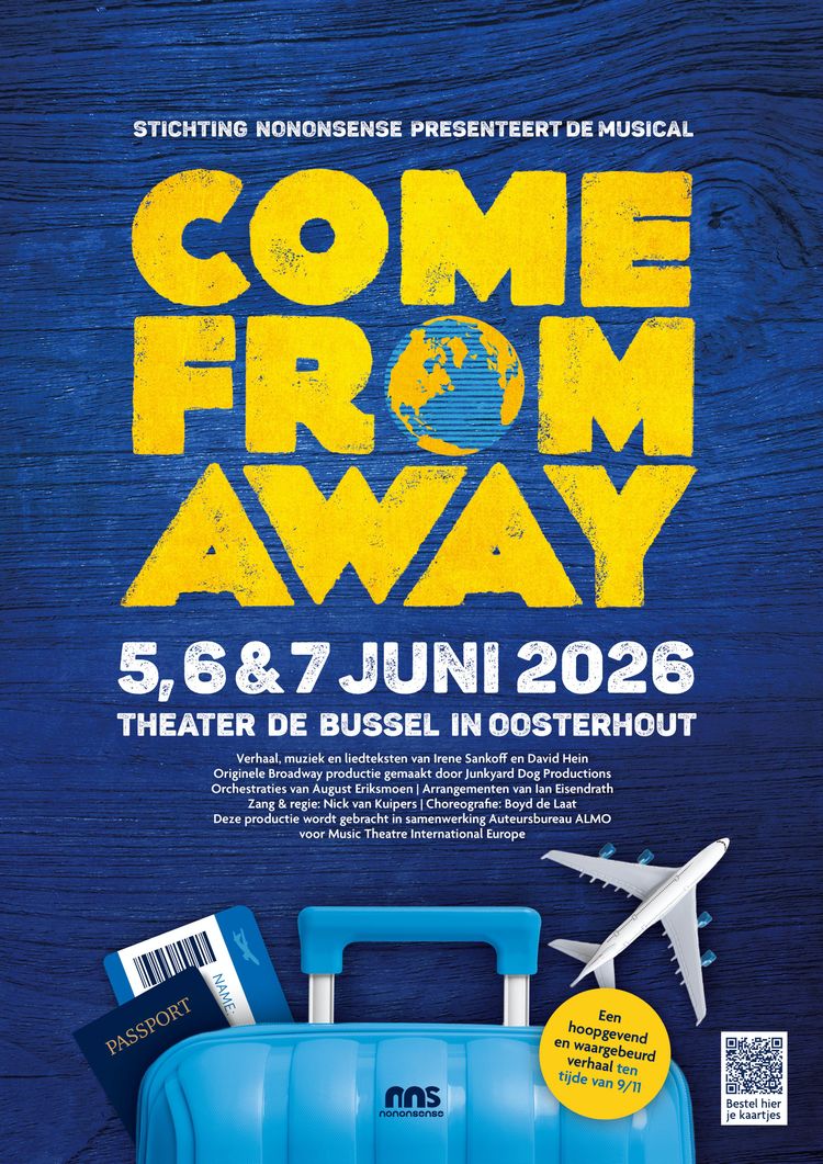 Poster Coem from Away van Stichting NoNonsense