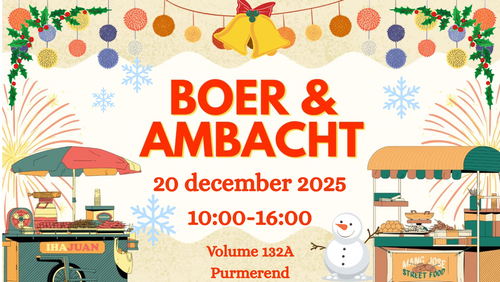 Poster kersteditie boer&ambacht markt