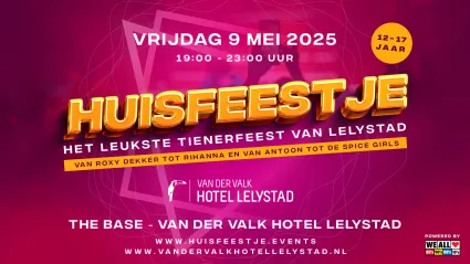 Het leukste tienerfeestje van Lelystad! HUISFEESTJE