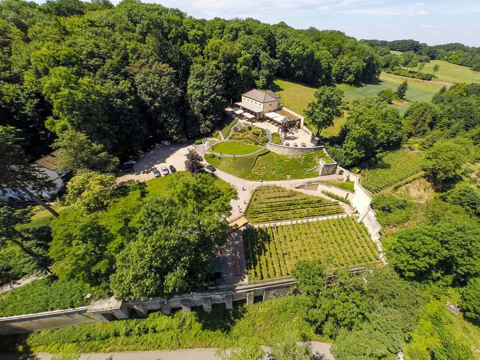 Buitengoed Slavante Maastricht top view drone image
