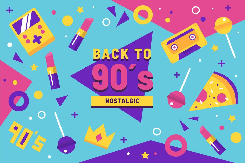 Horecalocatie Bregje in Woerden, Groene Hart, muziekquiz met 90’s en 00’s hits in kleurrijke retrostijl met cassettebandje, gameconsole, lipsticks en neon vormen als verwijzing naar jaren 90 en 2000 muziekavond.