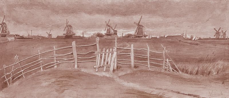 Molens Dordrecht Vincent van Gogh