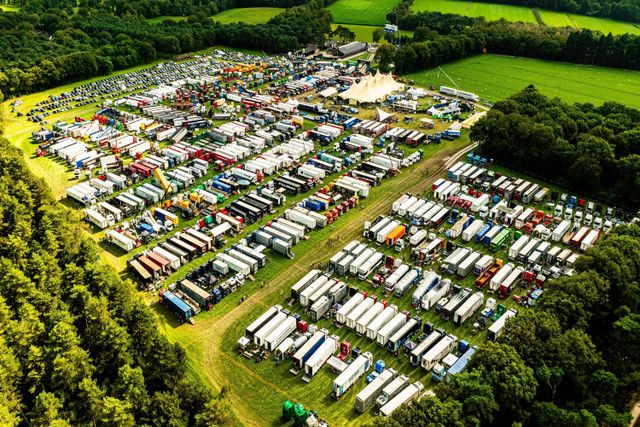 Truckshow Liessel - Luchtfoto