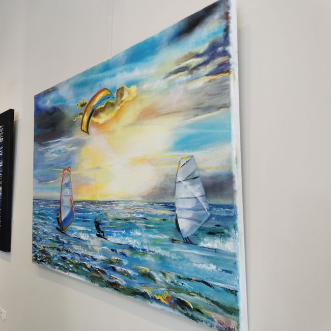 Kunstwerken aan wand