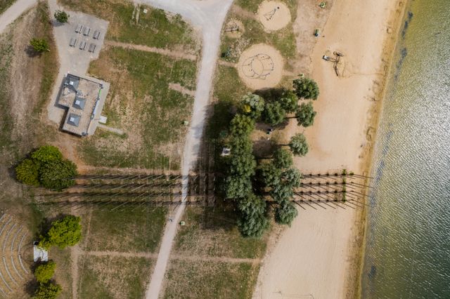 drone shot Groene heuvels