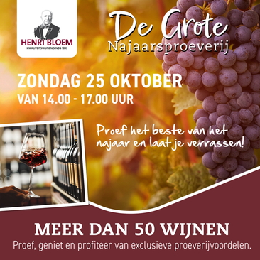 Overzichtsproeverij Wijnkoperij Henri Bloem Nijmegen
