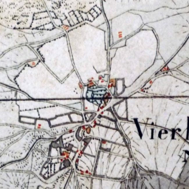 Oude kaart Vierhouten