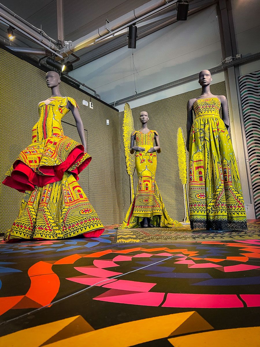 Winkel van de stoffenfabrikant Vlisco in Helmond