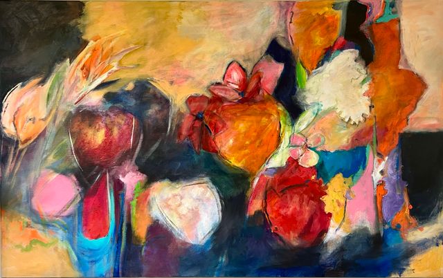 Kleurrijk schilderij