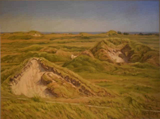 Vlielands duinlandschap in pastel