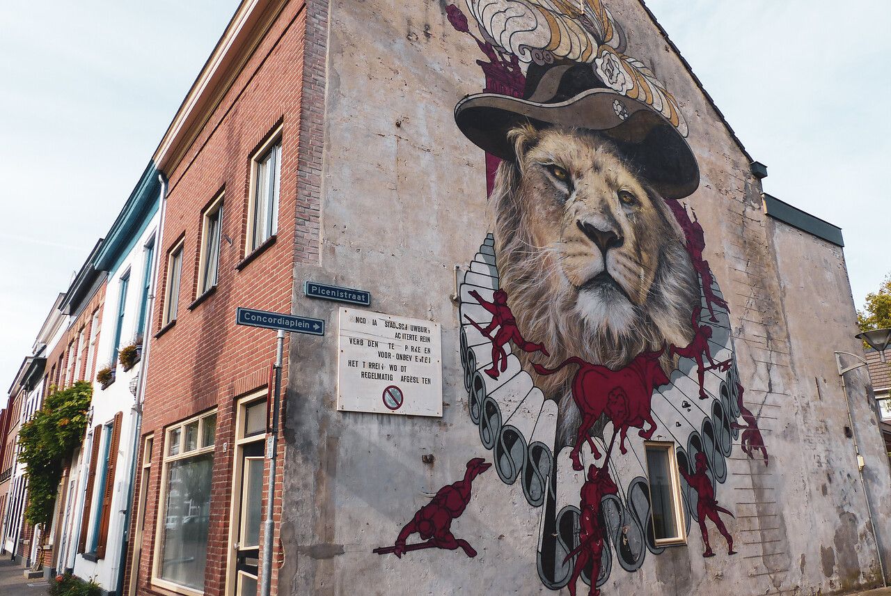 Muurschildering Zeno One Blind Walls Gallery in Breda