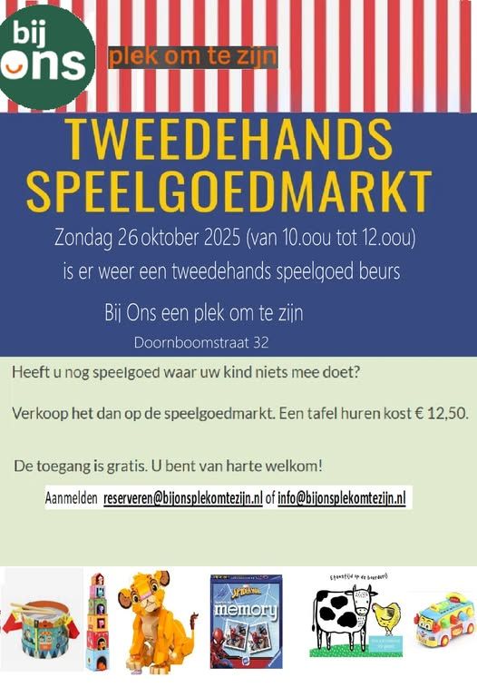 aankondiging speelgoedmarkt